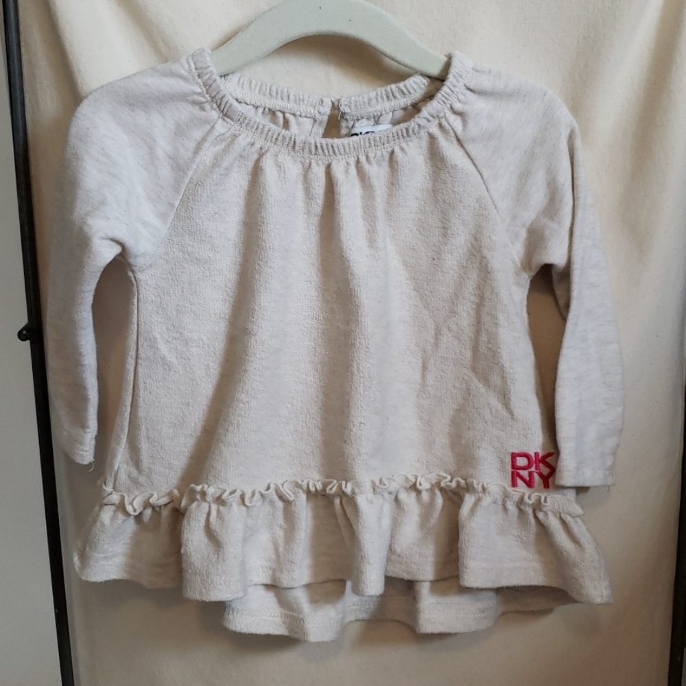 DKNY baby girl cream top